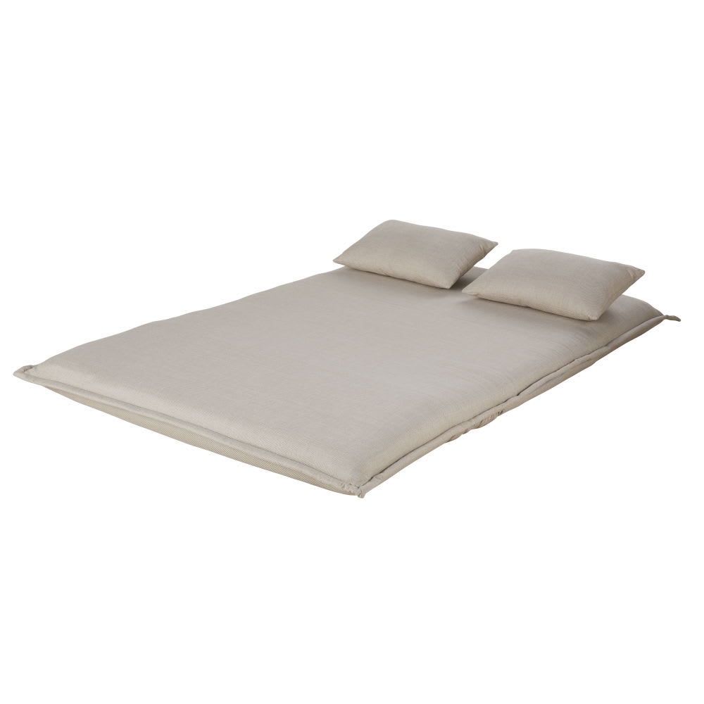 Beige tweezitsslaapbank met kliksysteem - Maisons Du Monde