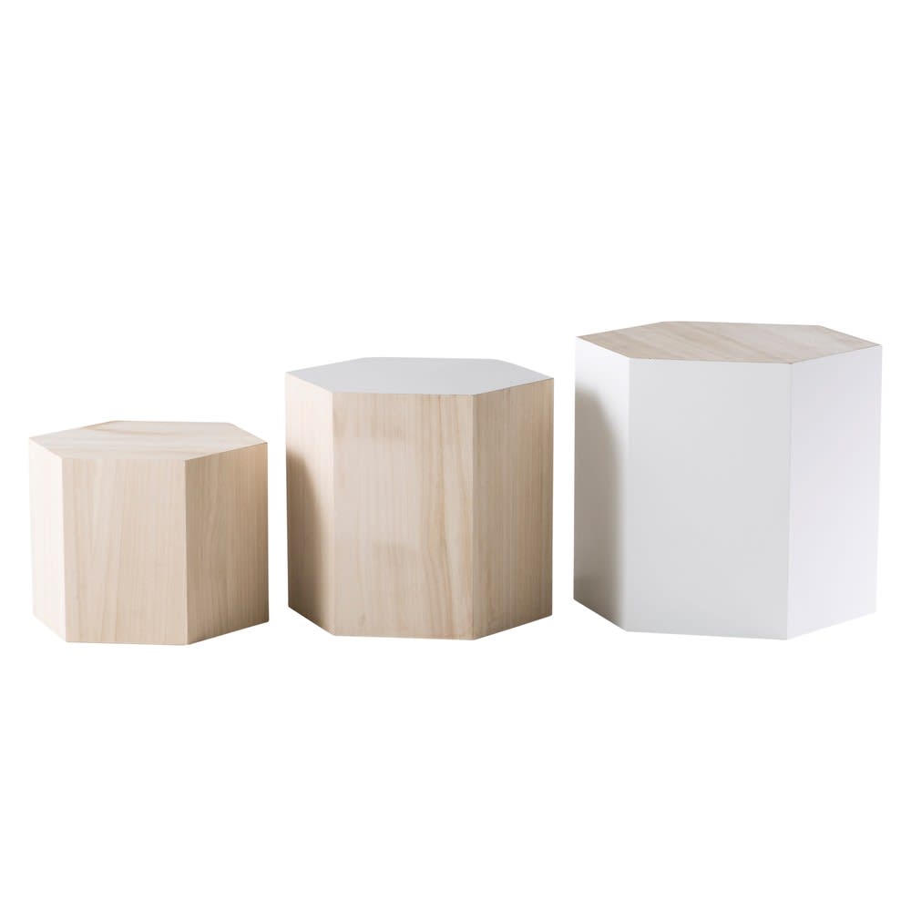 Beistelltischchen-Set aus Paulownienholz - Maisons Du Monde