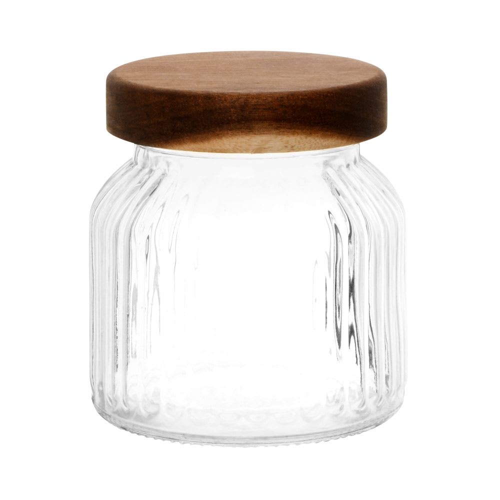 Bocal petit modèle transparent et marron