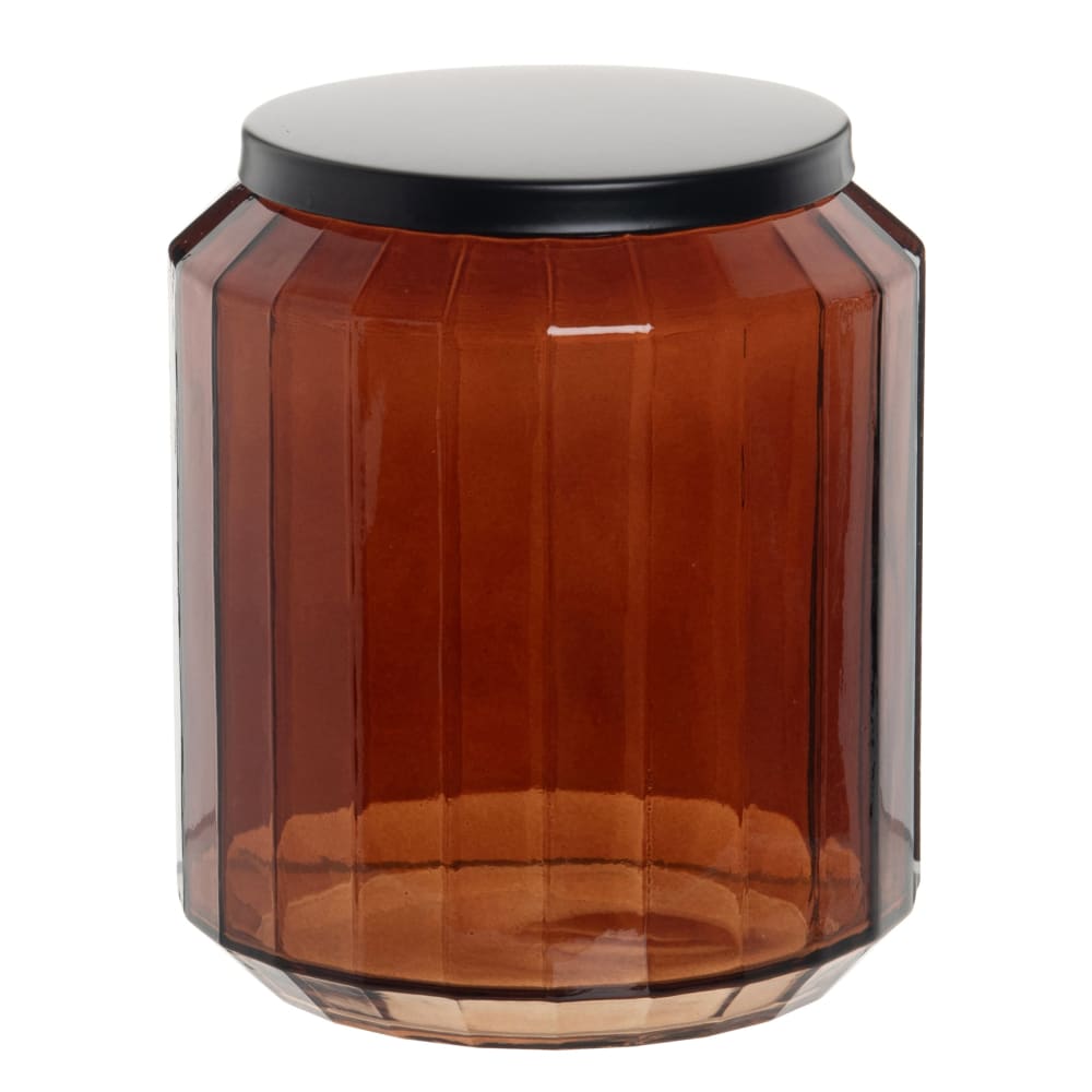 Boite+à+coton+en+verre+ambre