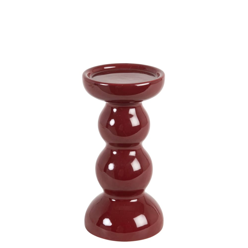 Bougeoir en céramique rouge H19 Bougeoir en céramique rouge H19