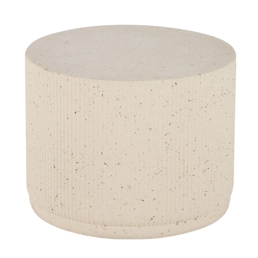 Bout de canapé effet terrazzo  beige