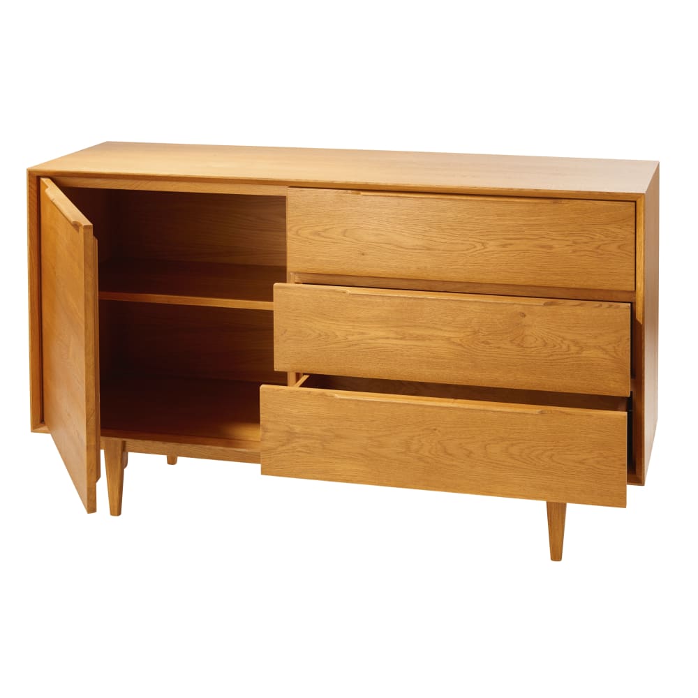 Buffet 1 porte 3 tiroirs vintage L130 - Maisons du Monde