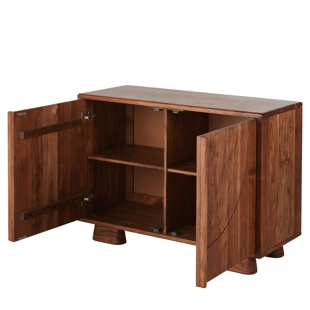 Buffet 2 portes à motifs gravés L110 — vue 3
