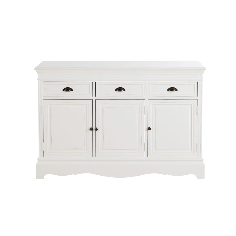 Buffet 3 portes 3 tiroirs blanc L131