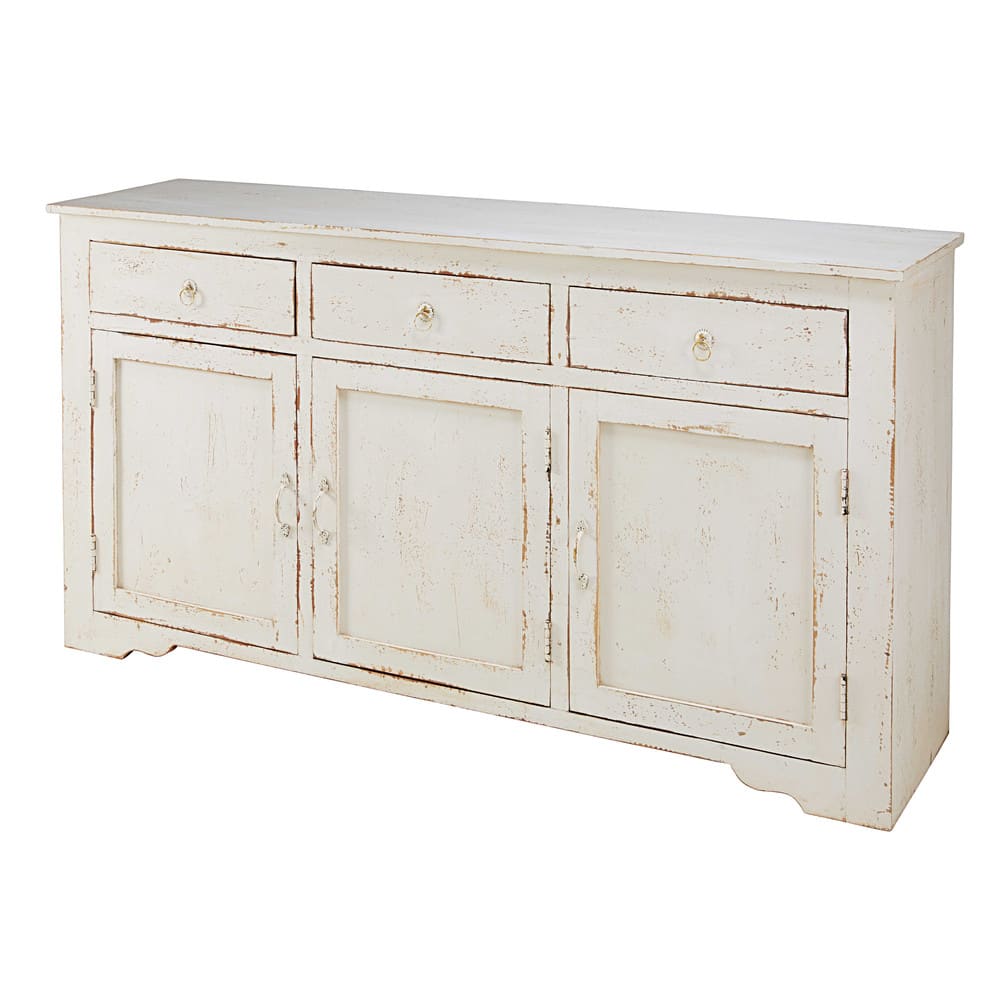 Buffet 3 portes en manguier blanchi L161 - Maisons du Monde