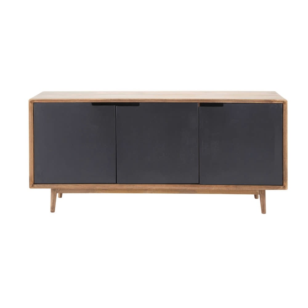 buffet 3 portes en manguier - fer