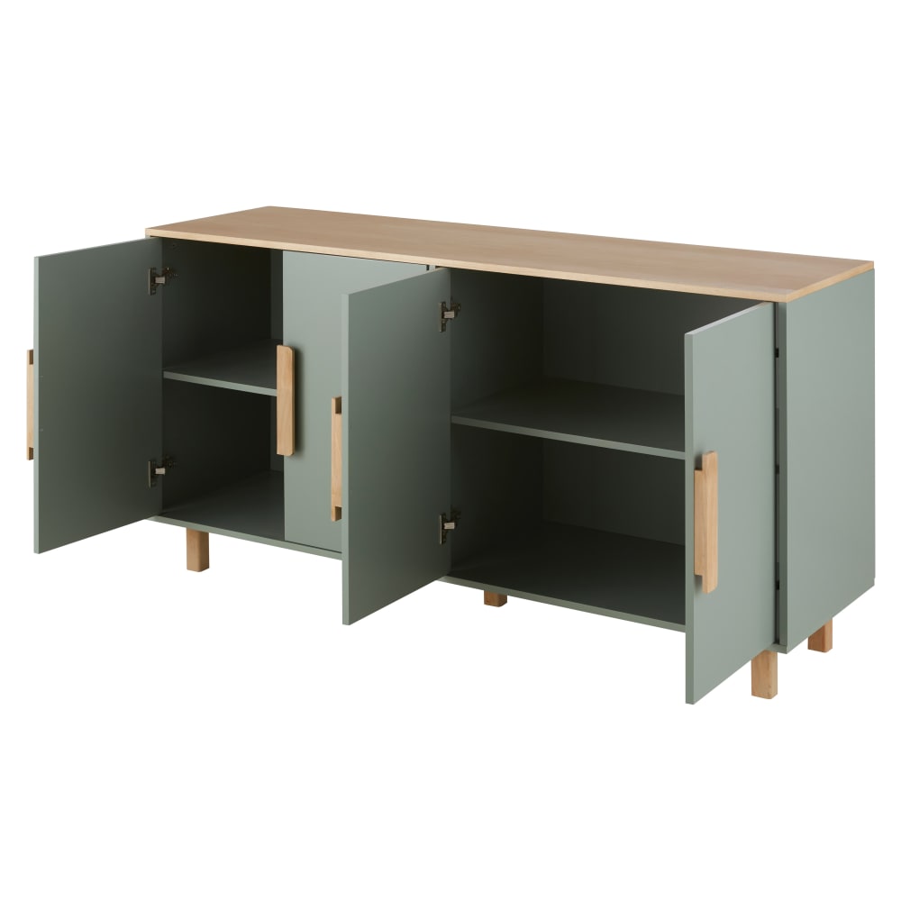 Buffet 4 portes vert L150 - Maisons du Monde