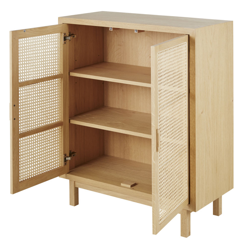 Buffet avec cannage en rotin, L85 cm — vue 4