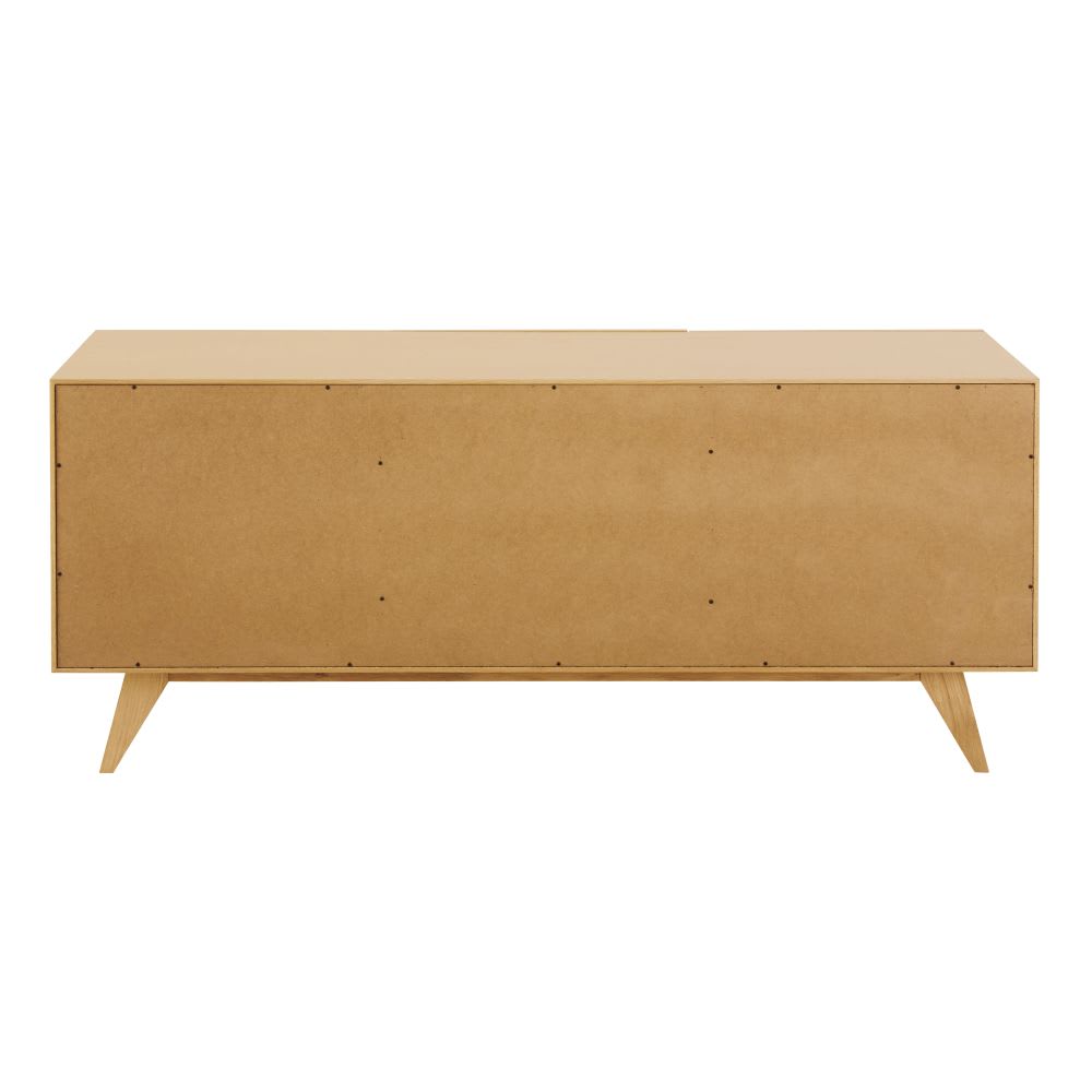 Buffet en bois de chêne massif et placage chêne, L165 cm — vue 4