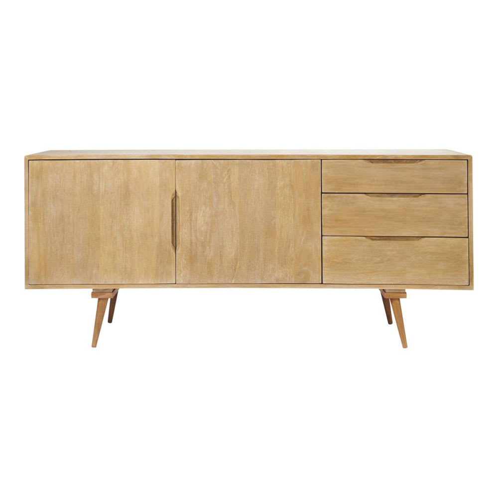 Buffet enfilade en bois de manguier, L167 cm