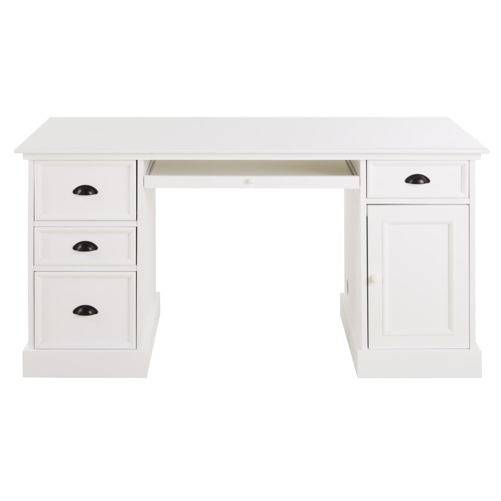 Bureau blanc, L150 cm