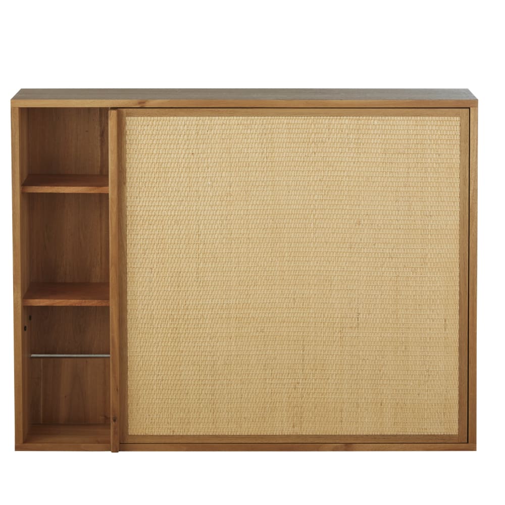 Bureau console 1 porte 3 niches