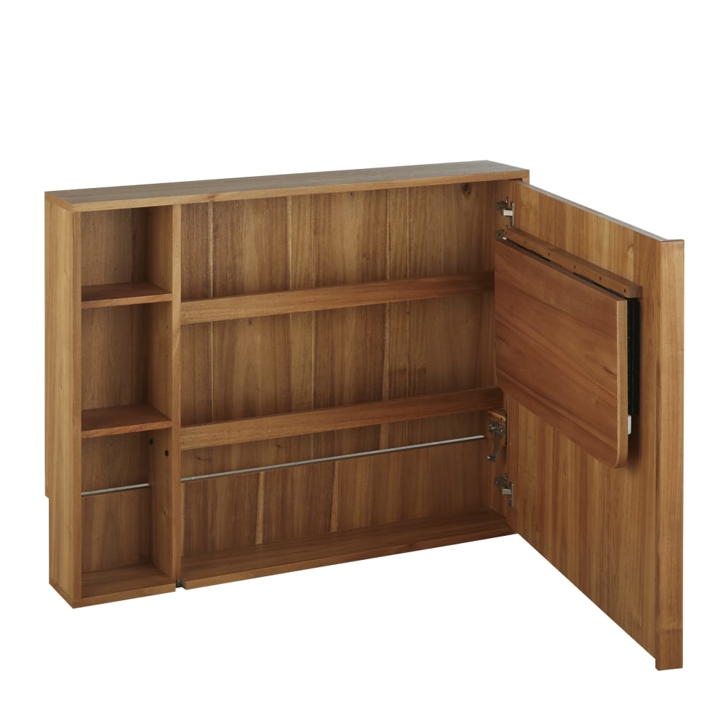 Bureau console 1 porte 3 niches