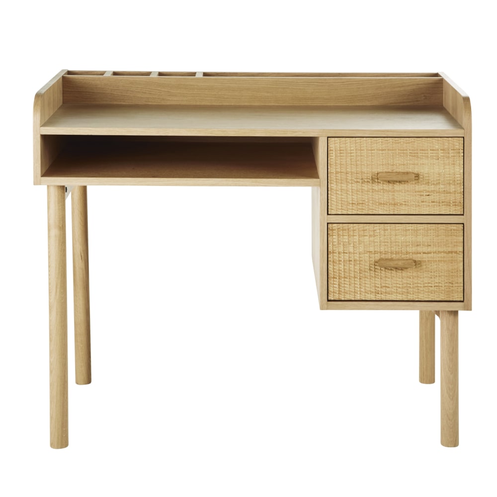 Bureau enfant multi-rangements 2 tiroirs