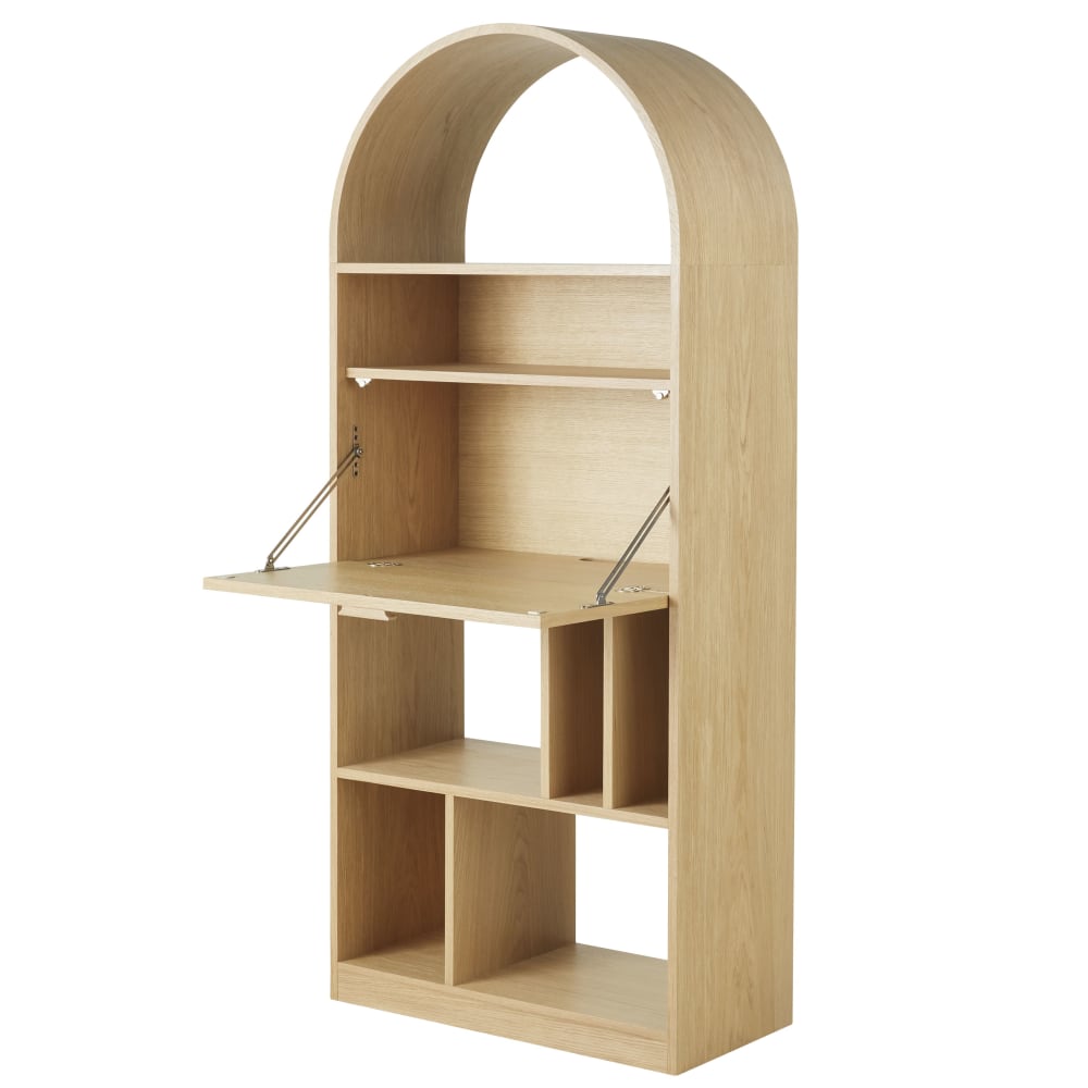 Bureau étagère 1 trappe avec niches