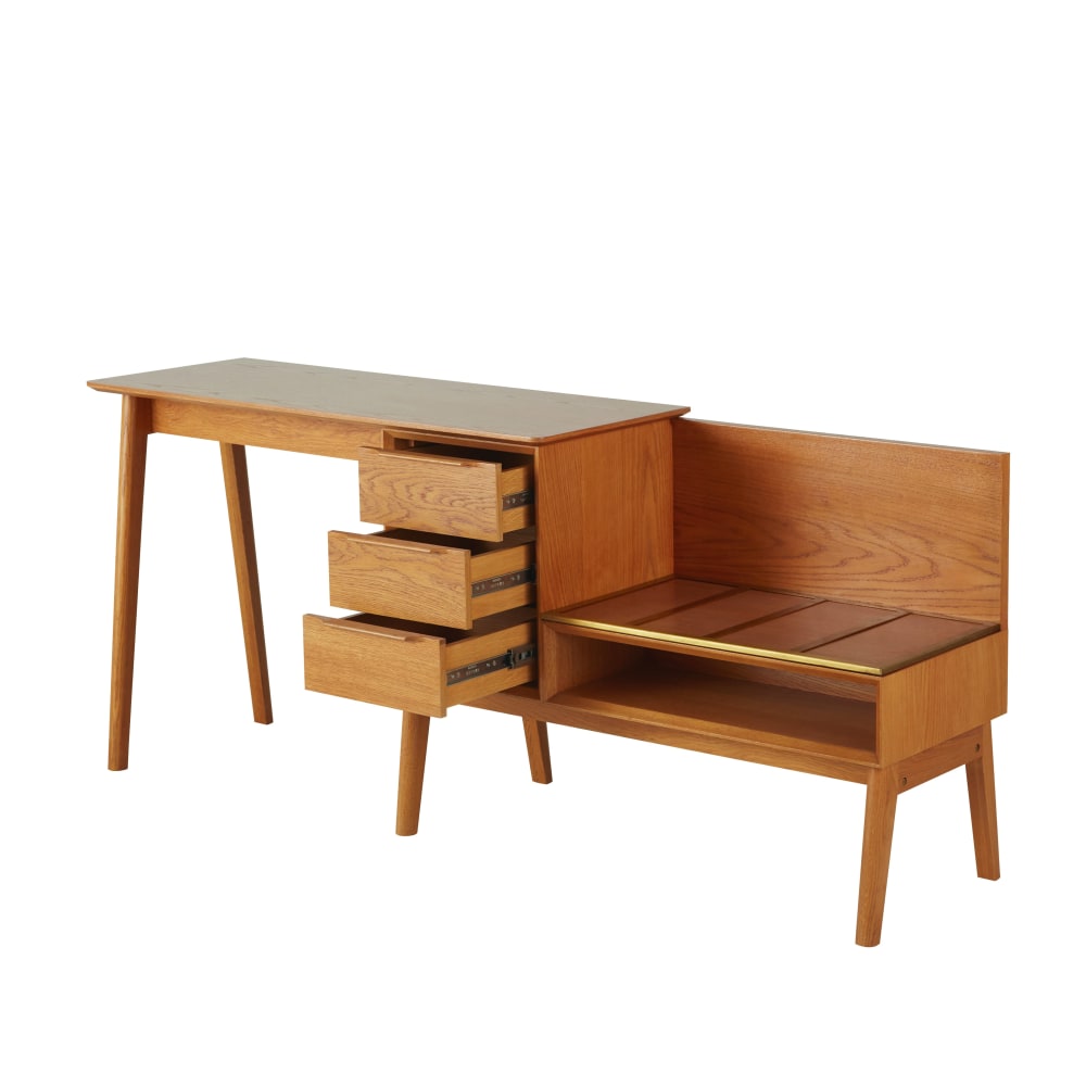 Bureau porte valise professionnel 3 tiroirs