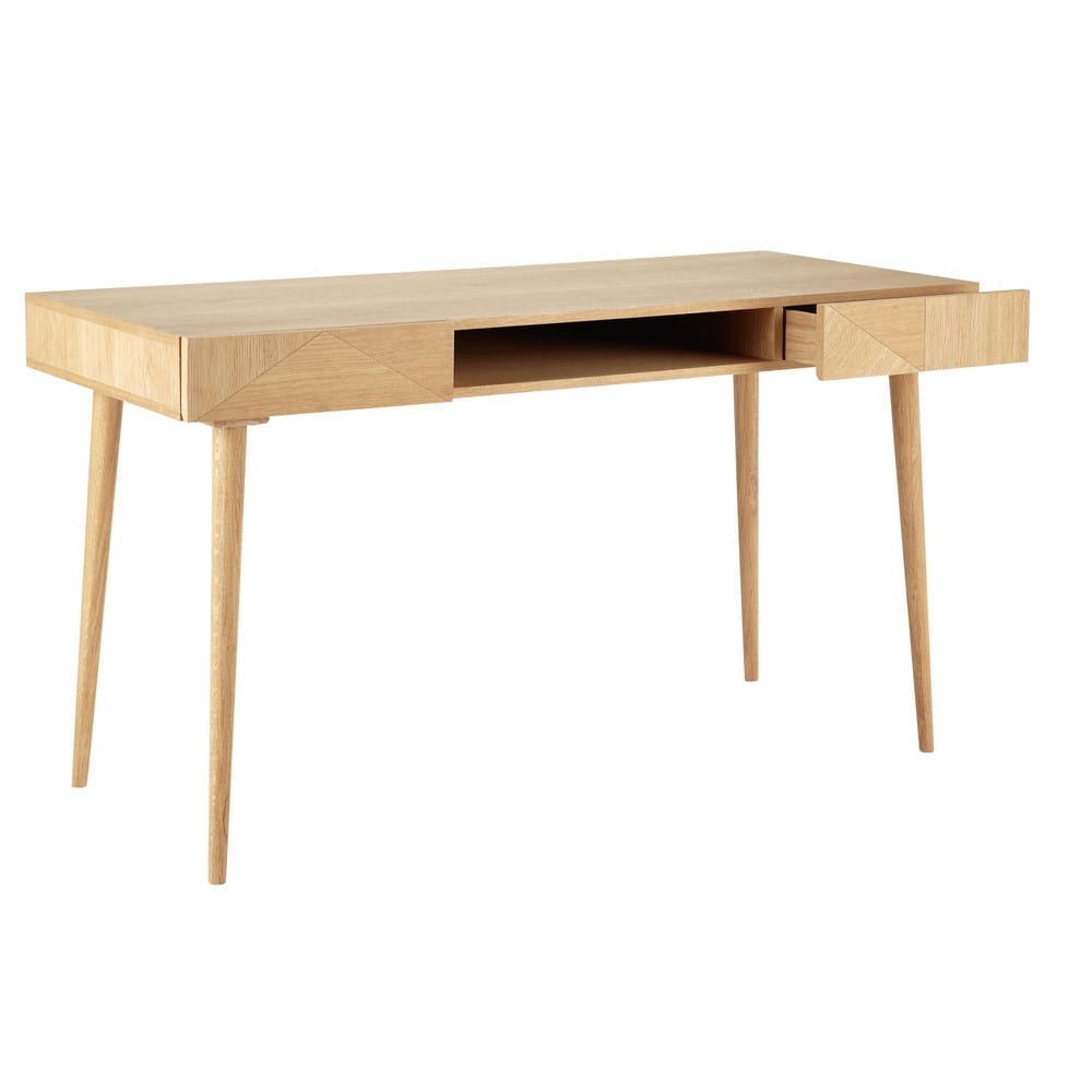 Bureau vintage 2 tiroirs — vue 3