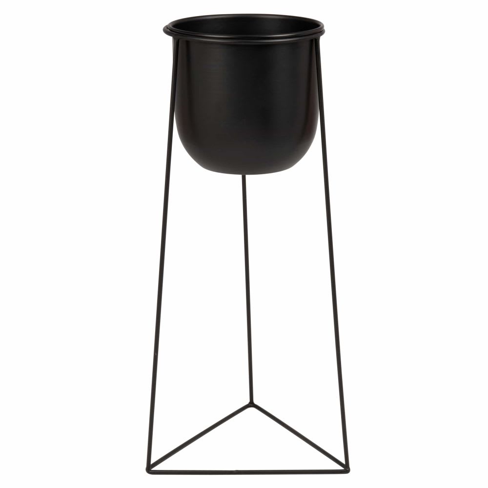 Cache-pot en fer forgé noir — Beyit