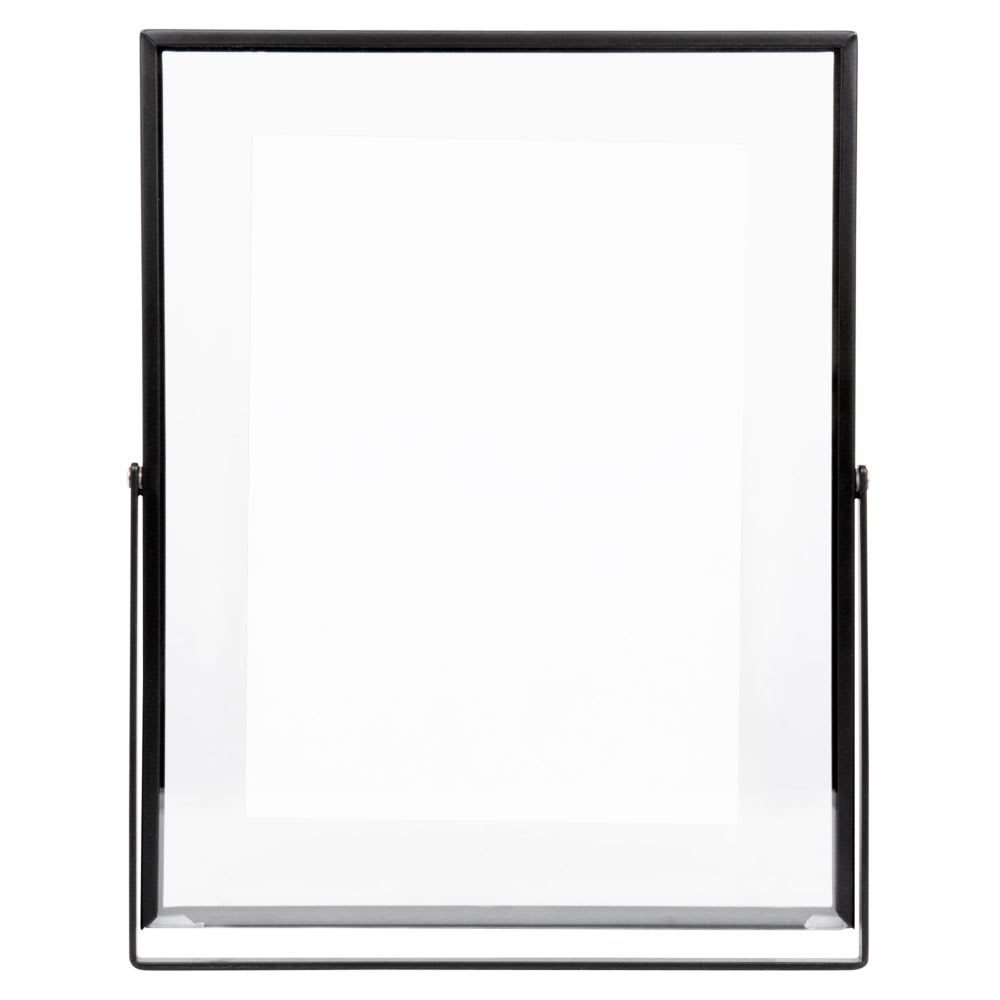 Cadre à poser en acier noir et verre format 13x18 cm — vue 3