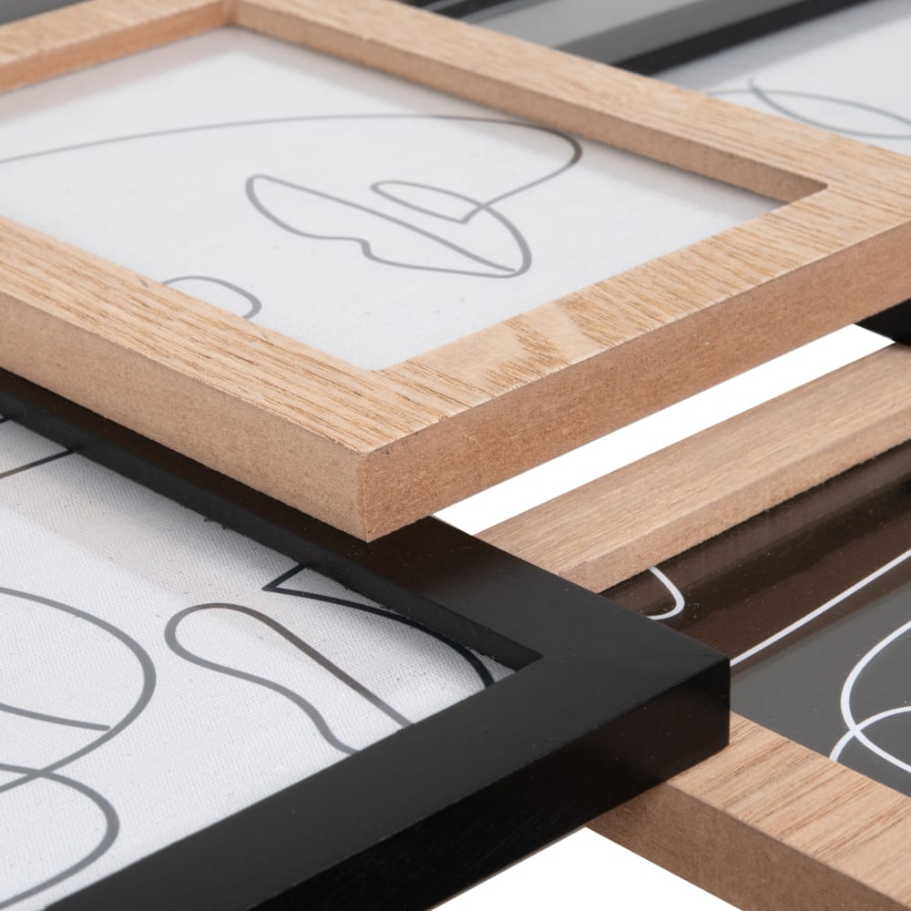 Cadre multivues 10 photos noir et beige, 58x48 cm - Maisons du Monde