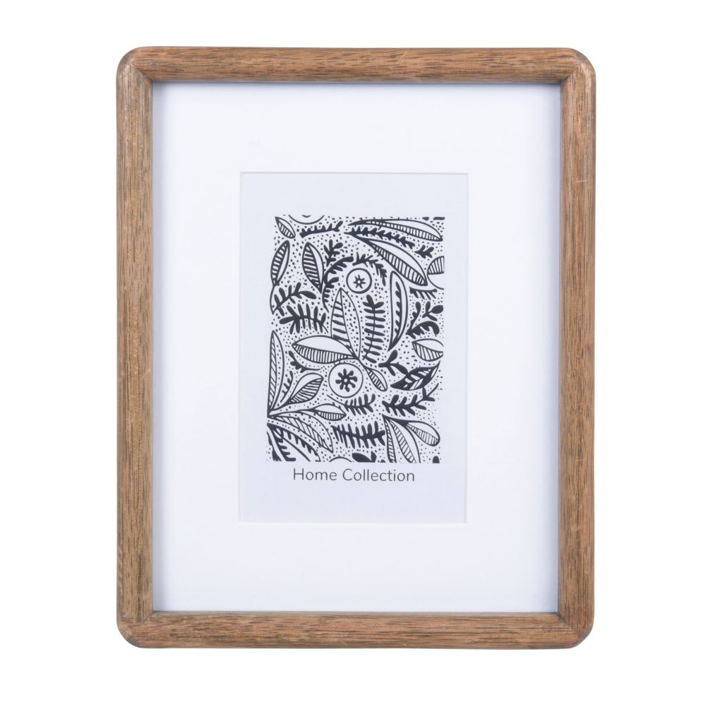 Cadre photo en bois d'hévéa, format 17x22 cm