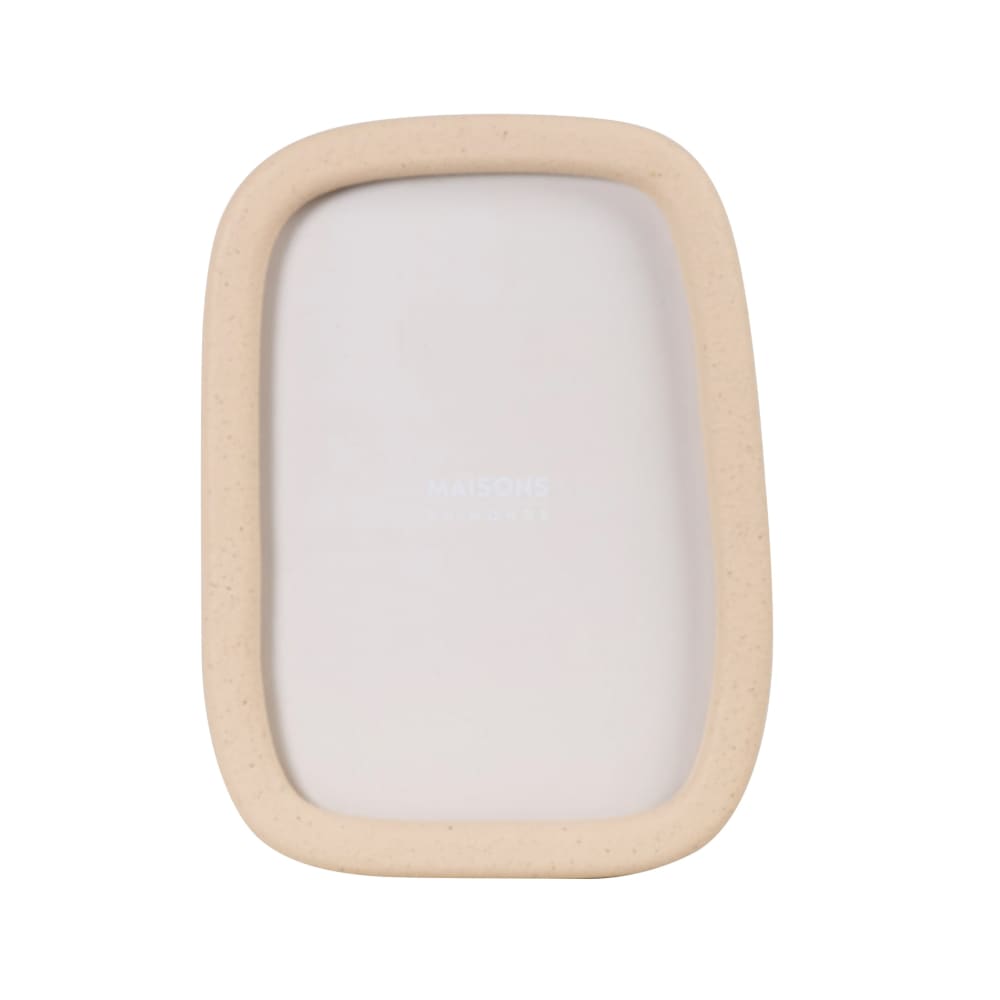 Cadre photo en résine beige, format 13x18 cm