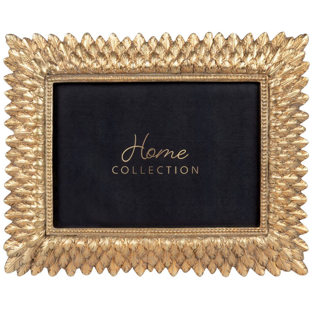 Cadre photo en résine doré, format 13x18 cm