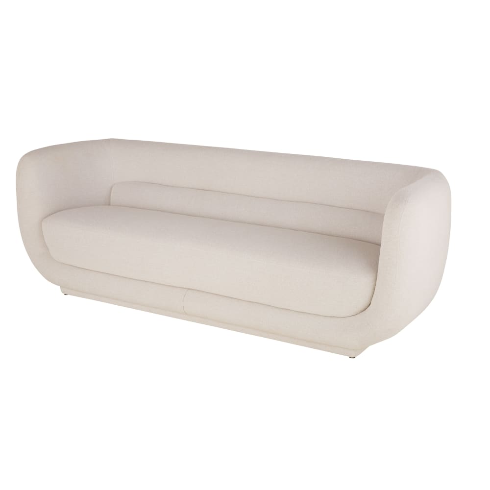 Canapé 3/4 places beige tramé
