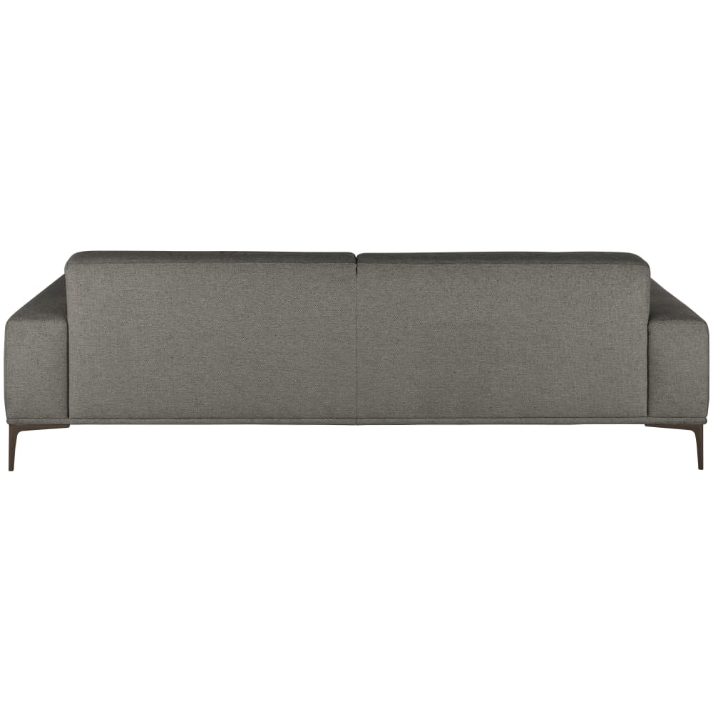 Canapé Tokyo 4 places velours gris - Vue supplémentaire 3