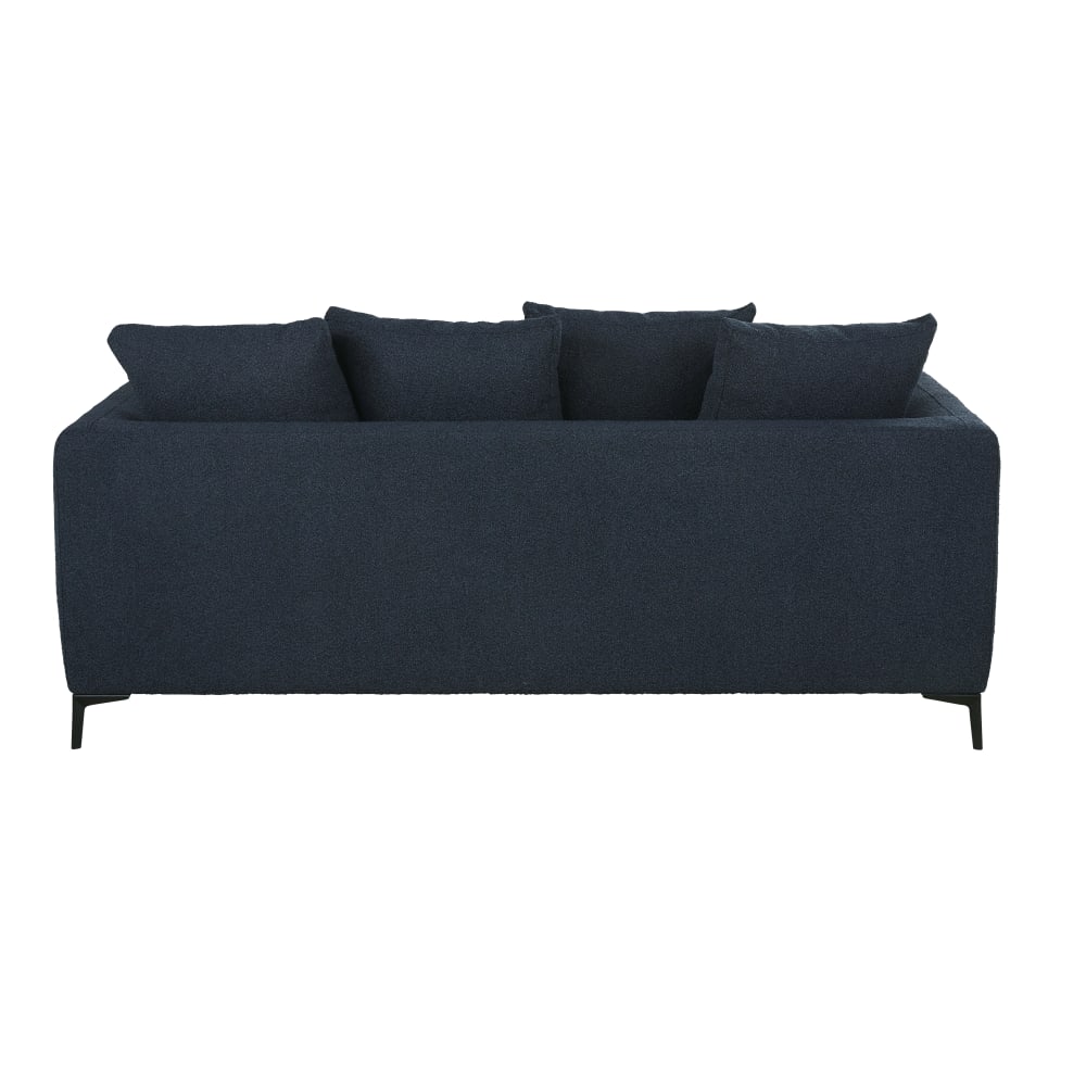 Romy - Canapé 3 places bouclettes bleu nuit - Vue supplémentaire 3