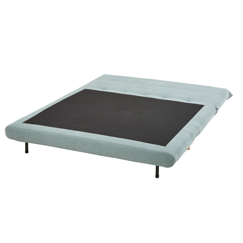 Canapé clic-clac 2 places vert d'eau