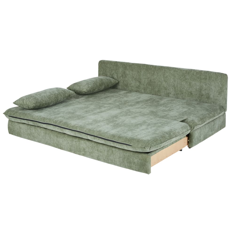Clio - Canapé convertible tissu vert - Vue supplémentaire 2