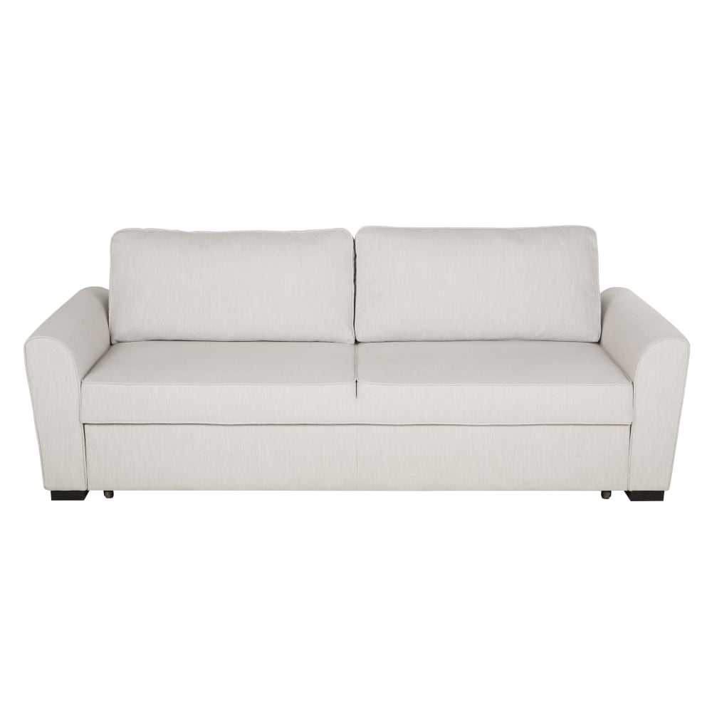 Canapé convertible 3/4 places gris clair