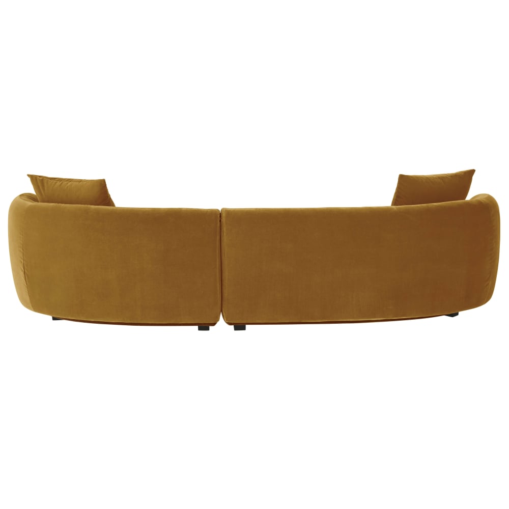 curve - Canapé velours Jaune - Vue supplémentaire 2