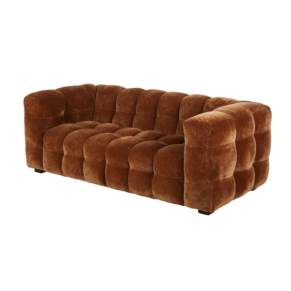 Canapé nuage 2 places en velours coloris bronze - Maisons du Monde