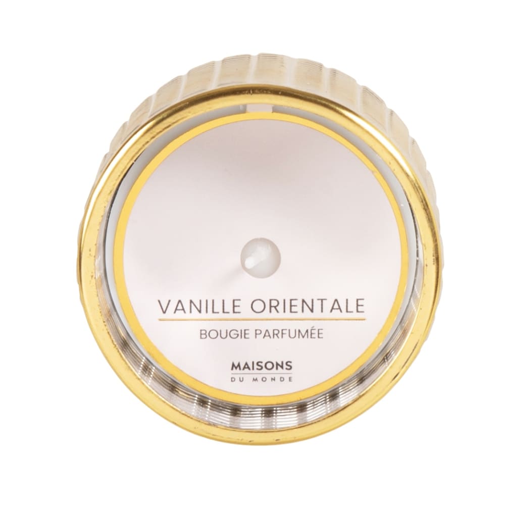 Candela profumata in vetro dorato 7x7 - Maisons du Monde