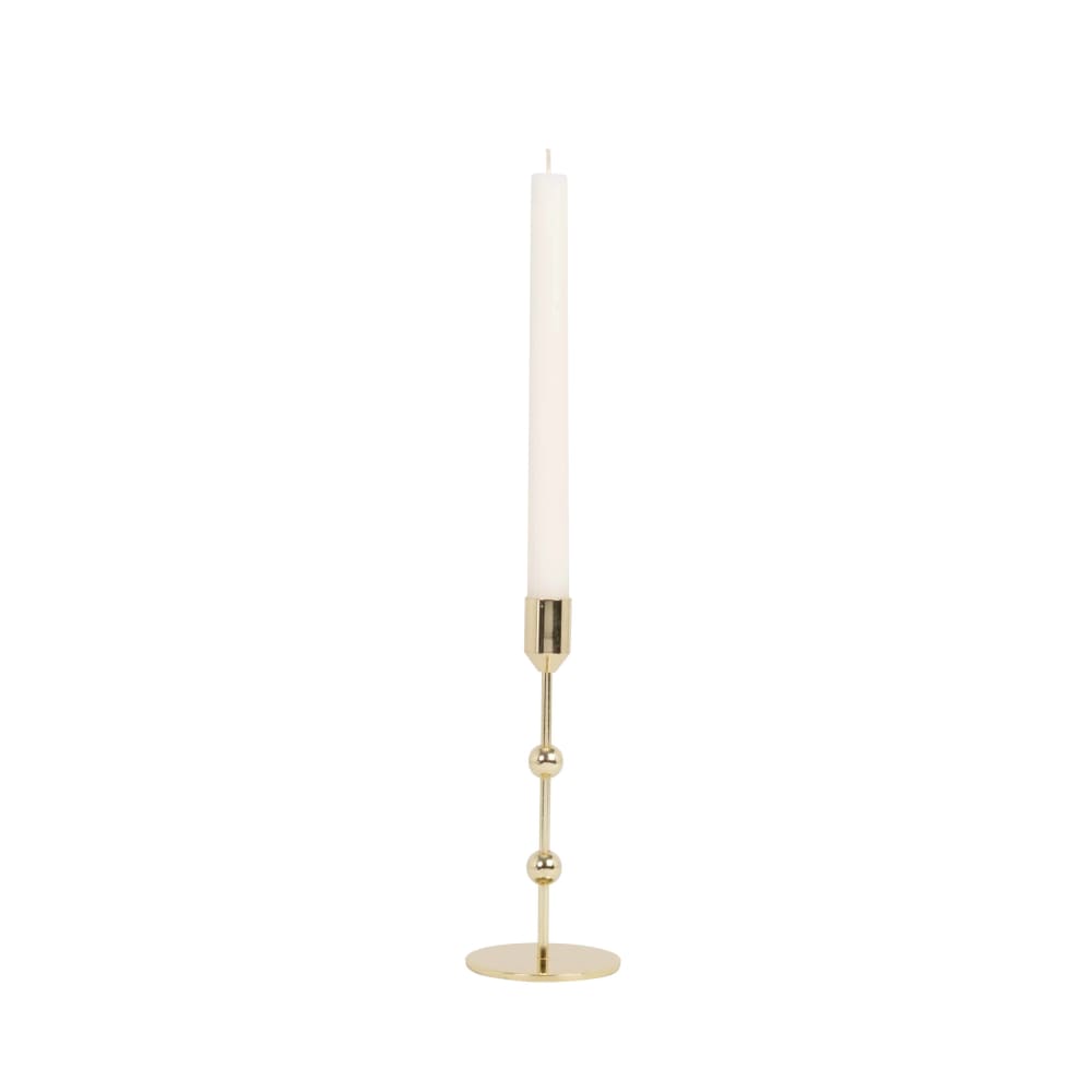 Candeliere in acciaio color oro H19 cm - Maisons du Monde