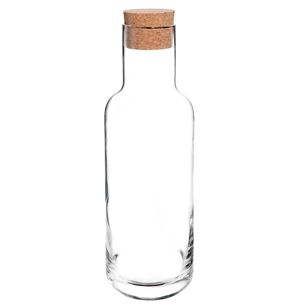 Carafe en verre avec bouchon en liège 1L
