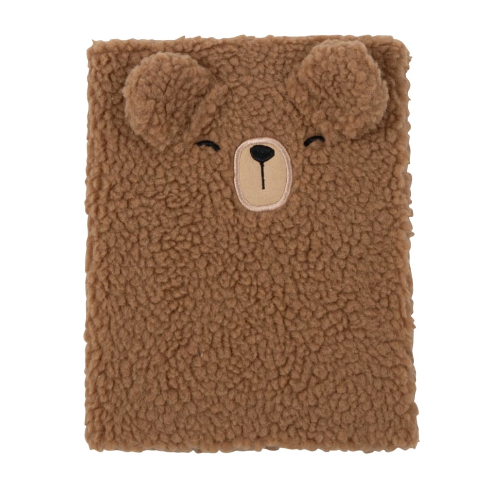 Carnet ours marron, noir et beige