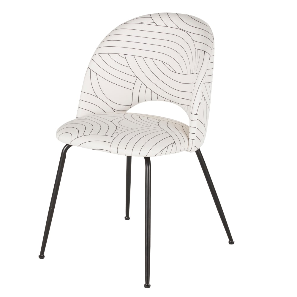 chaise en tissu recyclé - acier