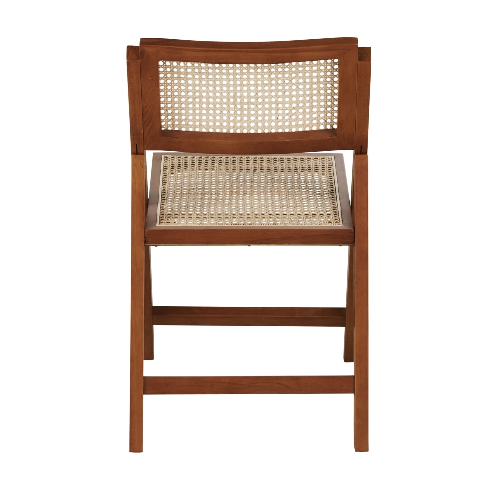 Chaise pliante en bois de hêtre et cannage en rotin — vue 4