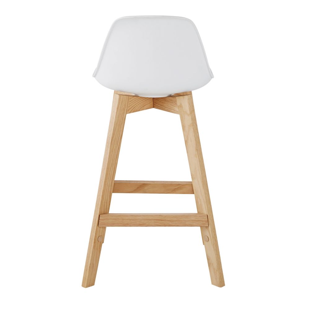 Chaise pour îlot central style scandinave blanche et chêne H66 — vue 4