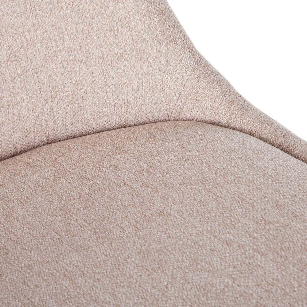 Chaise style scandinave beige et bois de hêtre — vue 4