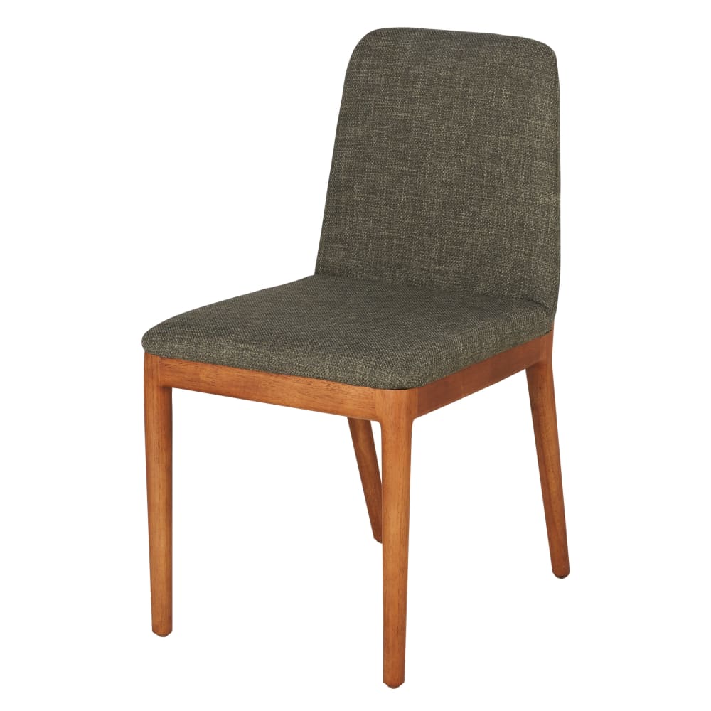chaise verte et pieds