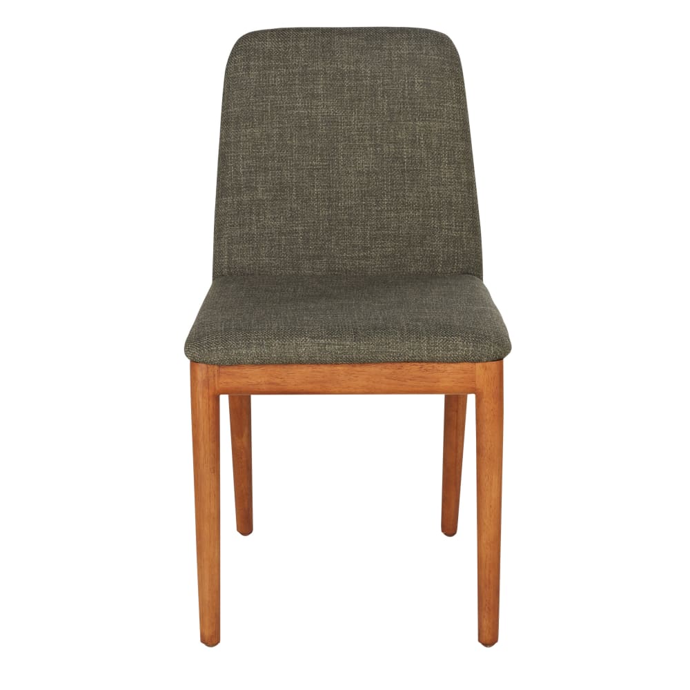 Chaise verte et pieds en bois d'hévéa — vue 3