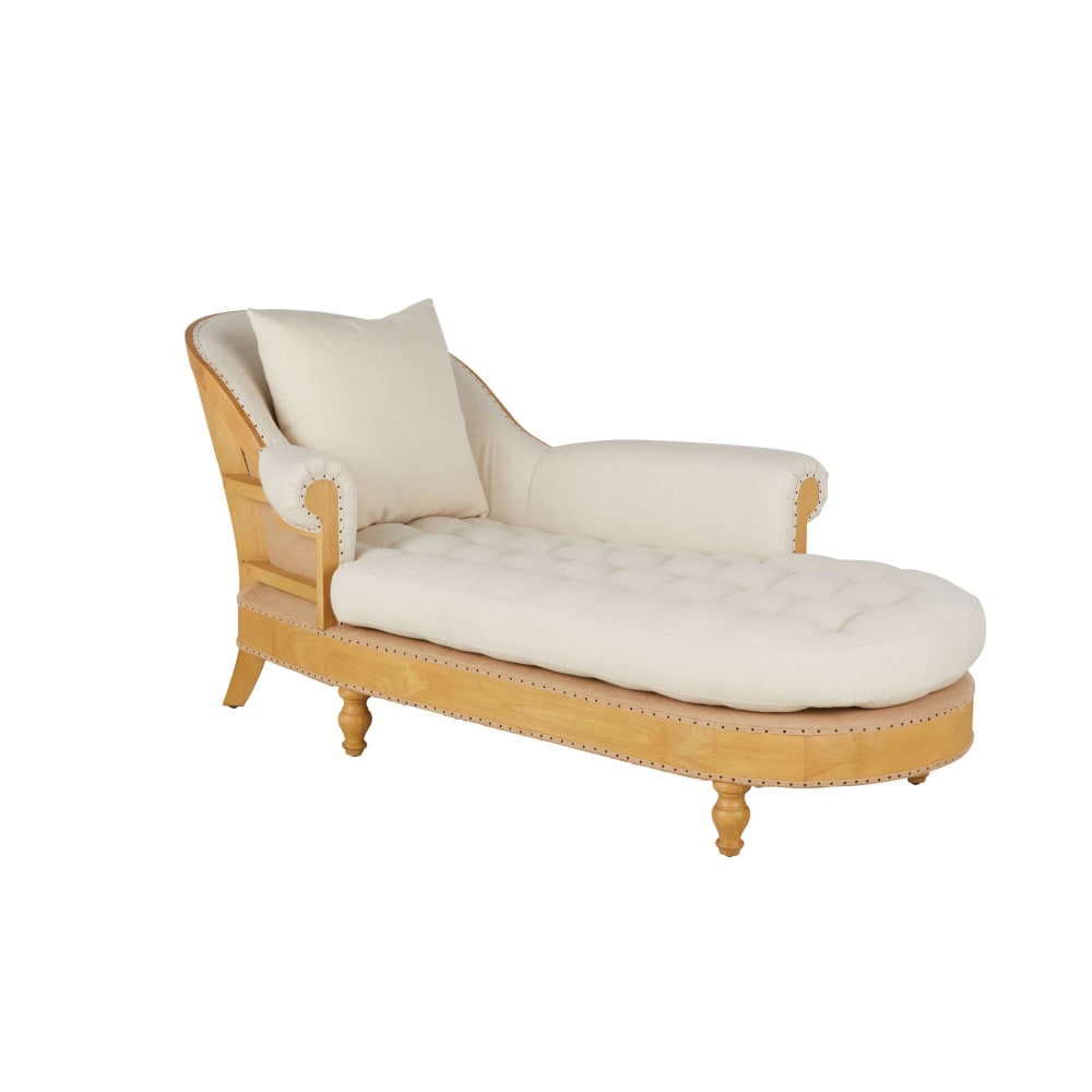 Chaiselongue, leinenfarbene - Maisons Du Monde