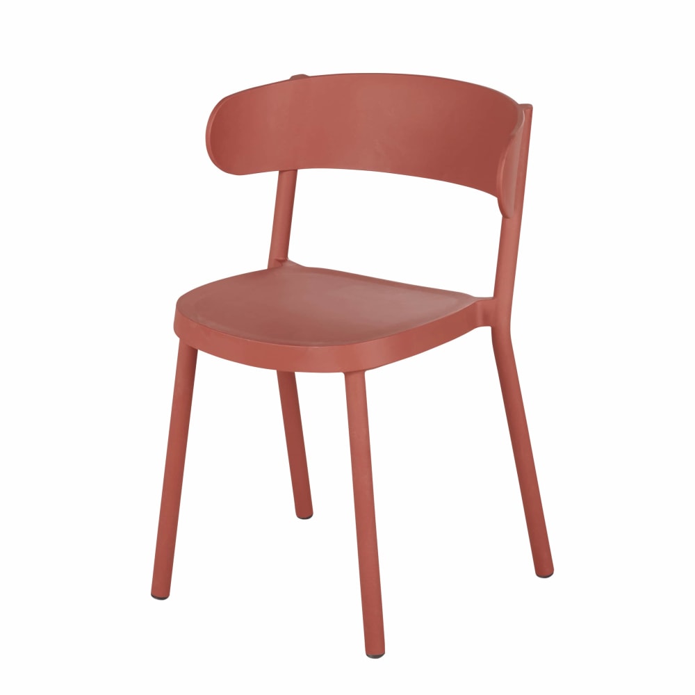 Chaises de jardin professionnelles en plastique recyclé terracotta (x2) - Maisons du Monde