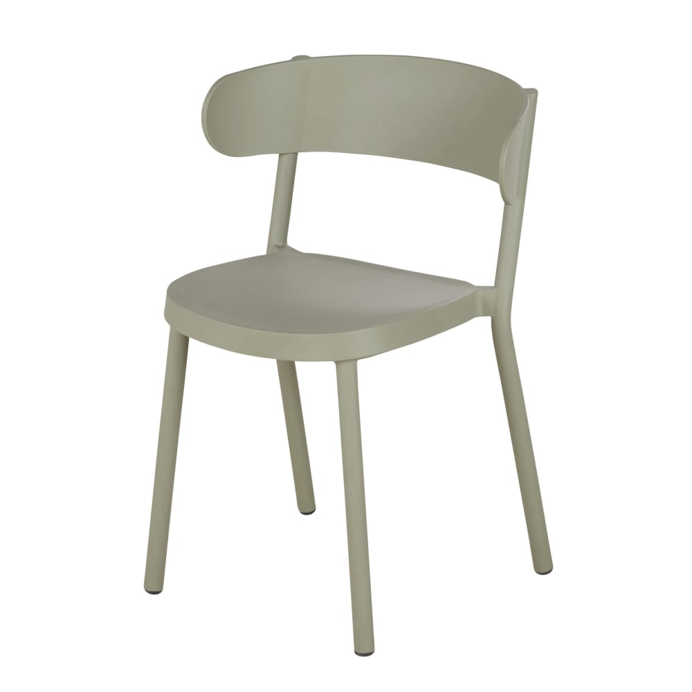 Chaises de jardin professionnelles en polypropylène recyclé vert kaki (x2) - Maisons du Monde