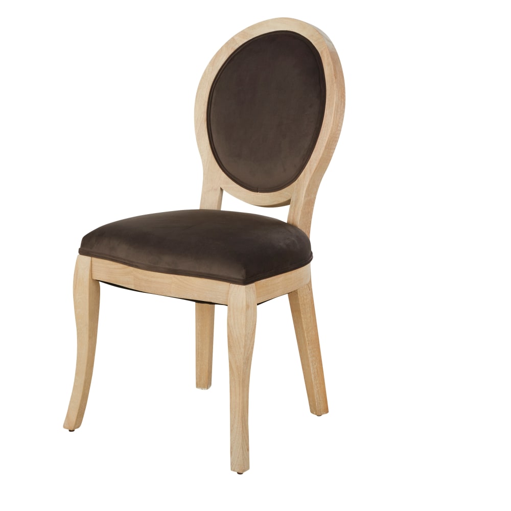 Chaises en velours recyclé taupe (x2) — vue 4